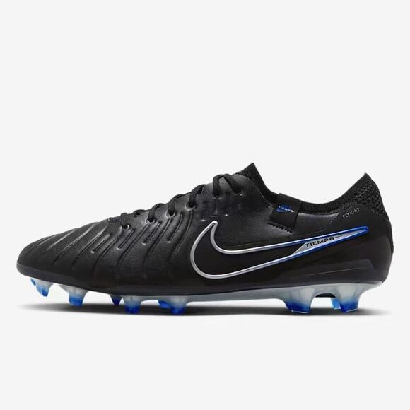 Nike Legend 10 Elite FG Black Chrome DV4328-040 Mens Size 8